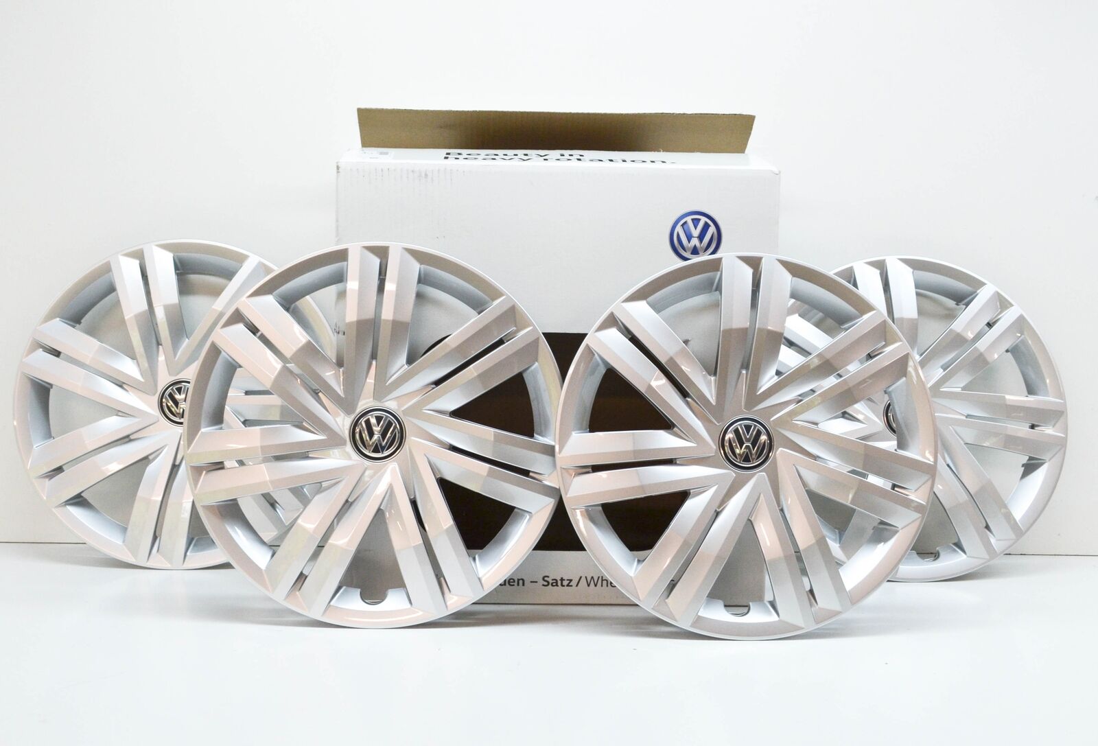 Set capace roti originale Volkswagen janta otel R14, cod OE 2G0071454