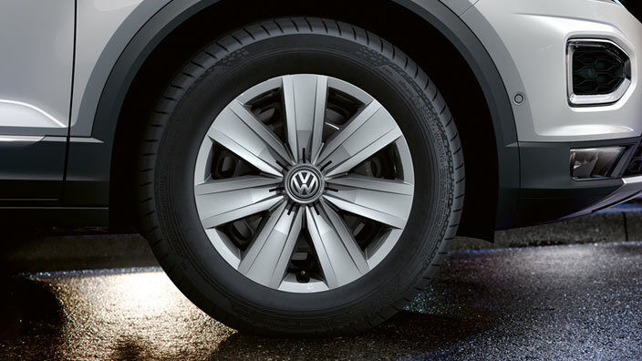 Set capace roti originale Volkswagen, janta otel R16, cod OE 2GA071456