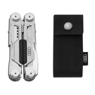 Audi Multitool – 16 functii, otel inoxidabil, husa inclusa - CarFun.ro - Accesorii Originale