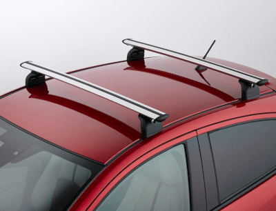 Barele transversale Mazda 2 originale, transport bagaje si echipamente, sarcina maxima 50 kg - CarFun.ro - Accesorii Originale