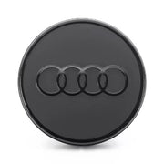 Capac central Audi original negru mat logo glossy 1 bucata - CarFun.ro - Accesorii Originale