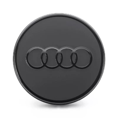 Capac central Audi original negru mat logo glossy 1 bucata - CarFun.ro - Accesorii Originale