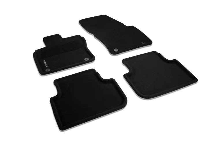 Covorase auto textile Optimat pentru VW Tiguan, set complet 4 piese, negru, sistem de prindere - Volkswagen Shop