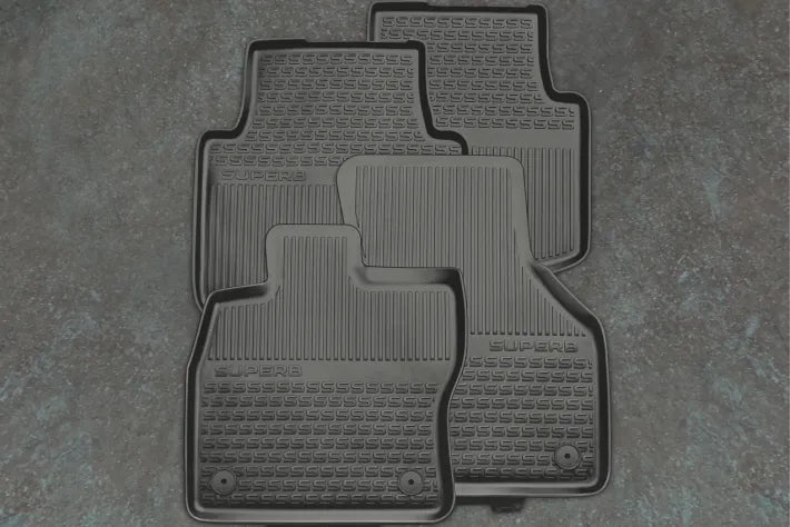Covorase cauciuc originale Skoda Superb III fata – protectie maxima - CarFun.ro - Accesorii Originale