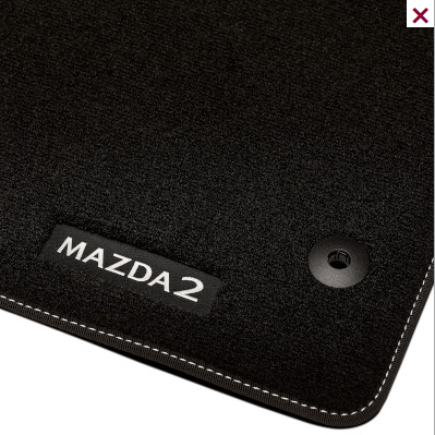 Covorase Luxury Style Mazda 2 originale, set 4 piese velur premium - CarFun.ro - Accesorii Originale