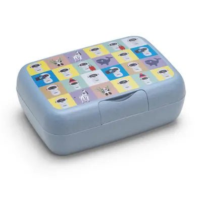 Cutie pranz copii Audi albastra, compartimentata, fara BPA - CarFun.ro - Accesorii Originale