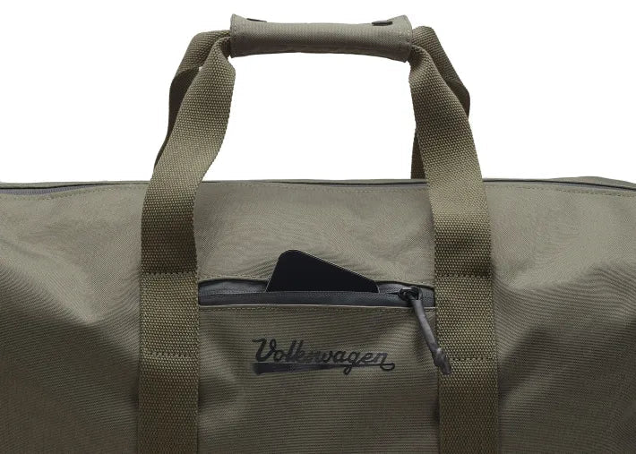 Geanta de voiaj Volkswagen Heritage - 38L, material reciclat, verde olive - Volkswagen Shop