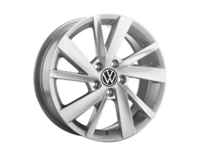 Janta aliaj Volkswagen "Gavia" 15 inch, Brilliant Silver, Design Sportiv, Compatibila cu Modele Golf si Jetta - Volkswagen Shop