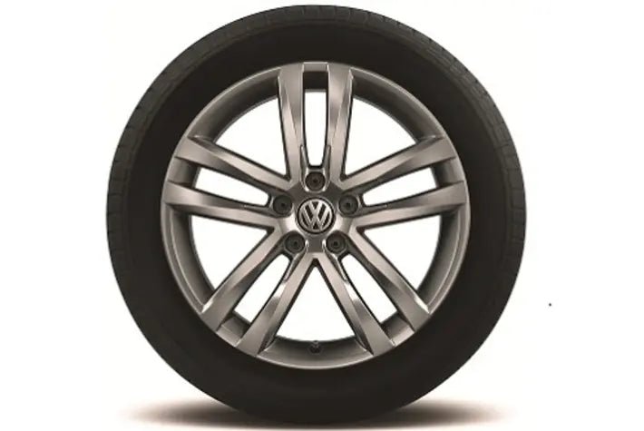 Janta aliaj Volkswagen Salvador 17", 6,5J x 17, 5/112, gri metalizat, compatibila cu Touran - Volkswagen Shop