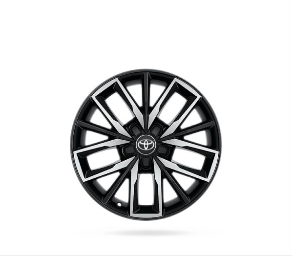 Janta din aliaj originala Toyota Corolla 17 model 2019, 5 - Triple Spoke Black Machined - CarFun.ro - Accesorii Originale