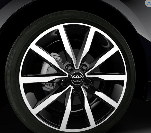 Janta din aliaj originala Toyota Corolla 18 model 2019, Black Machined - CarFun.ro - Accesorii Originale