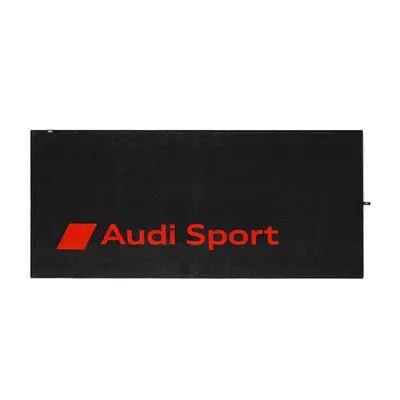Prosop plaja Audi Sport 80x180 cm – bumbac 100%, gri/rosu - CarFun.ro - Accesorii Originale