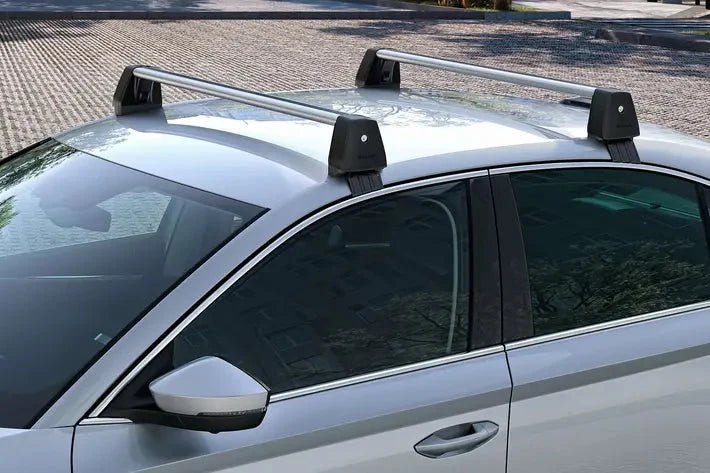 Set Bare Transversale SKODA - Baza pentru Montaj Suporturi Schi, Snowboard, Biciclete sau Cutii de Bagaje - CarFun.ro - Accesorii Originale