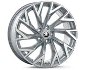 Set complet roti de iarna Skoda Helix 19", argintiu, cu anvelope Bridgestone Blizzak LM005 235/40 R19 96V XL - CarFun.ro - Accesorii Originale