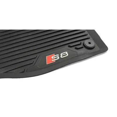 Set covorase all weather fata Audi S8 cu logo negru - CarFun.ro - Accesorii Originale
