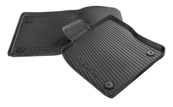 Set covorase all - weather fata Skoda Karoq – TPE rezistent, protectie completa - CarFun.ro - Accesorii Originale