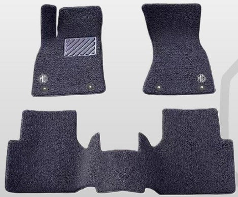 Set covorase MG HS 2024 mocheta velur negru, design personalizat - CarFun.ro - Accesorii Originale