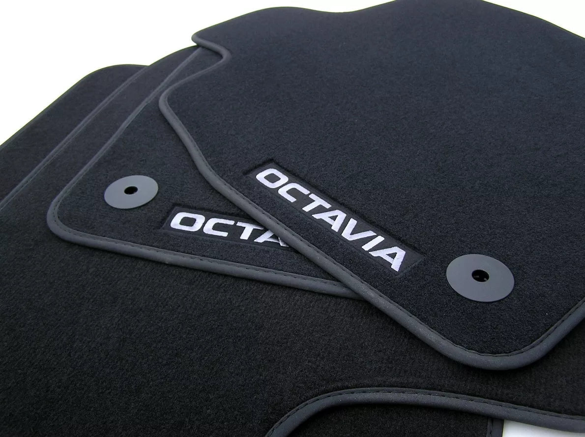 Set covorase textile Prestige Skoda Octavia 4 e - Tec NX|PV, fata/spate,negru - CarFun.ro - Accesorii Originale