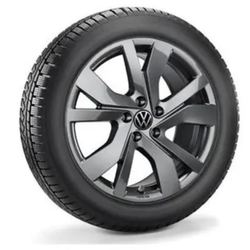 Set roti iarna 18'' originale VW Tiguan 3 CT1, janta aliaj Rockingham si anvelope 235/55R18 104H XL Bridgestone Blizzak LM005 - Volkswagen Shop