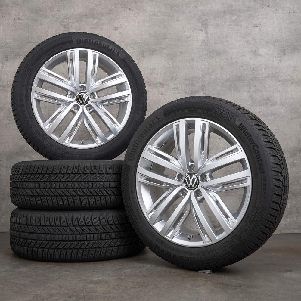 Set roti iarna 19'' originale VW Tiguan AD1 2017 - 2024, janta aliaj Auckland si anvelope Continental 235/50R19 103V XL Conti WinterContact TS870P - Volkswagen Shop