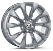 Set Roti Iarna Skoda cu Jante Crystal 17" Argintii si Anvelope Bridgestone Blizzak LM005 215/55 R17 XL - CarFun.ro - Accesorii Originale