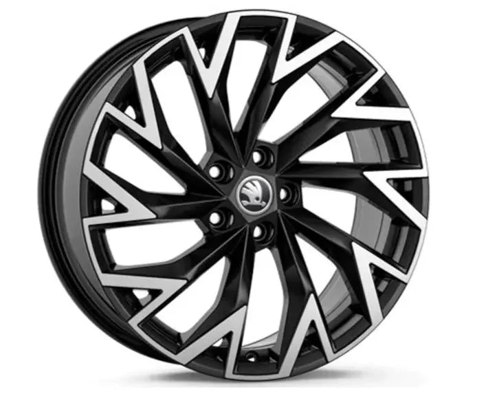 Set Roti Iarna Skoda cu Jante Helix 19" Negre si Anvelope Bridgestone Blizzak LM005 235/40 R19 XL - CarFun.ro - Accesorii Originale