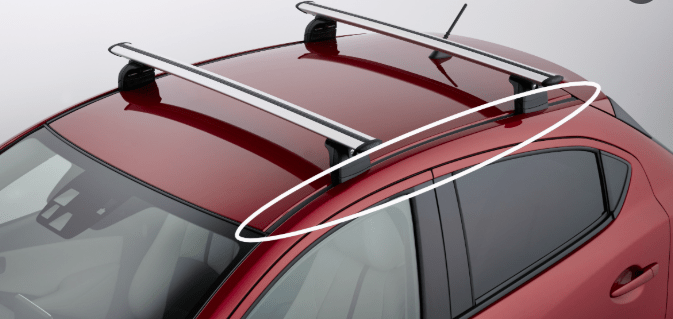 Sina plafon stanga Mazda 2 originala, suport montare bare transversale - CarFun.ro - Accesorii Originale