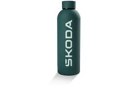 Sticla termos ŠKODA Original – 500 ml, Emerald Green - CarFun.ro - Accesorii Originale