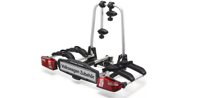 Suport bicicleta flexibil si extensibil pentru carligul de remorcare - transporta 2 biciclete, pliabil - Volkswagen Shop