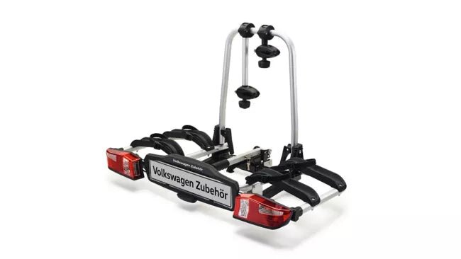 Suport bicicleta flexibil si extensibil pentru carligul de remorcare - transporta 2 biciclete, pliabil - Volkswagen Shop