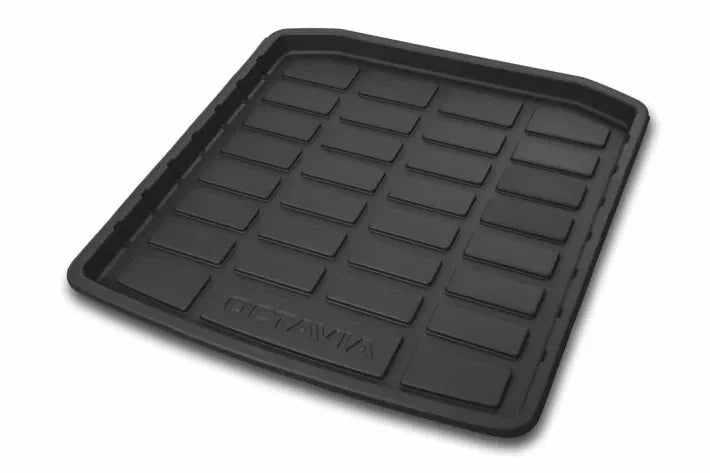 Tava Portbagaj Skoda Octavia Combi (NX5, PV5), Negru cu Inscriere Octavia - CarFun.ro - Accesorii Originale