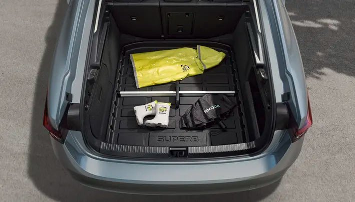 Tava portbagaj Skoda Superb IV Sedan – ABS rezistent, protectie maxima - CarFun.ro - Accesorii Originale