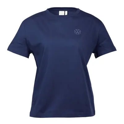 Tricou dama Volkswagen – Albastru inchis, 100% bumbac organic - Volkswagen Shop