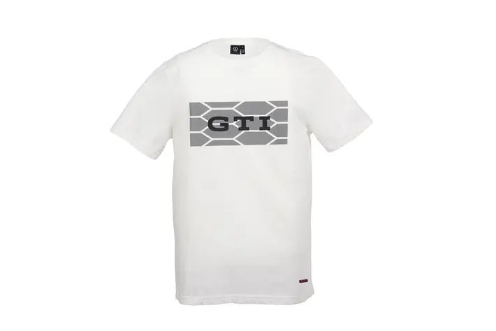 Tricou unisex alb GTI cu imprimeu reflectorizant - CarFun.ro - Accesorii Originale