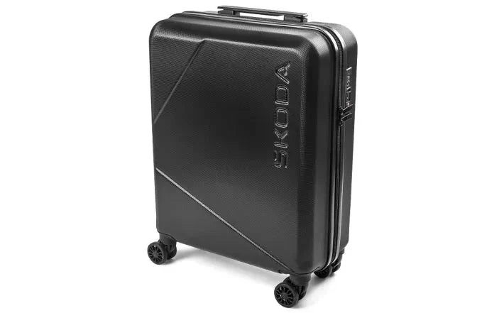 Troler de Cabina Skoda Bordtrolley Negru – 35L, TSA, 4 Roti Duble - CarFun.ro - Accesorii Originale