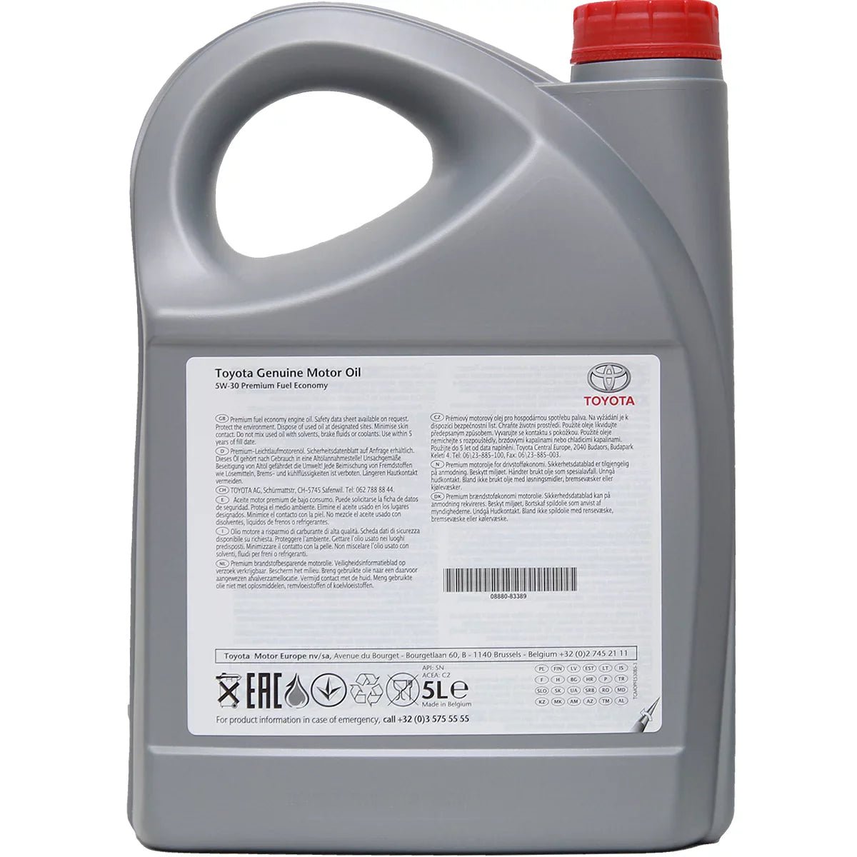 Ulei motor original Toyota, 5W30, Premium Fuel Economy, 5L - CarFun.ro - Accesorii Originale