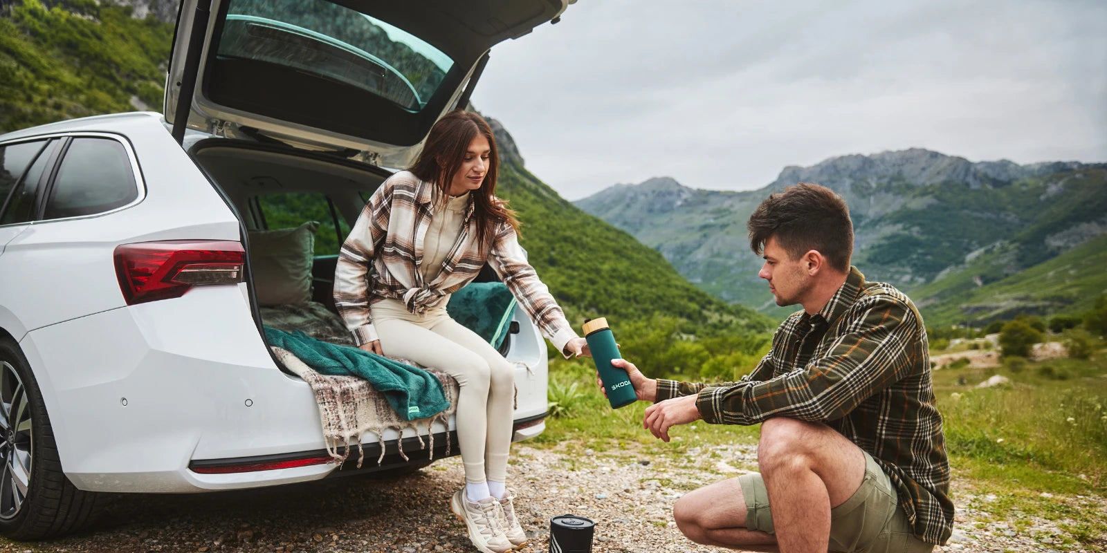 A woman showing her sports watch
