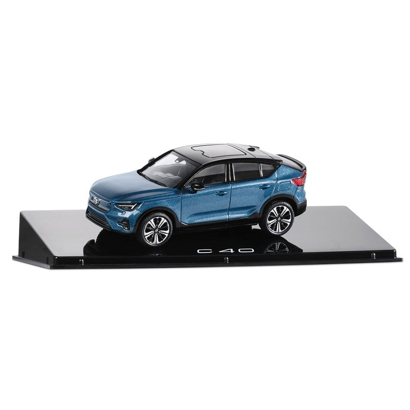 Macheta auto Volvo C40 1:43 – Fjord Blue / Sage Green