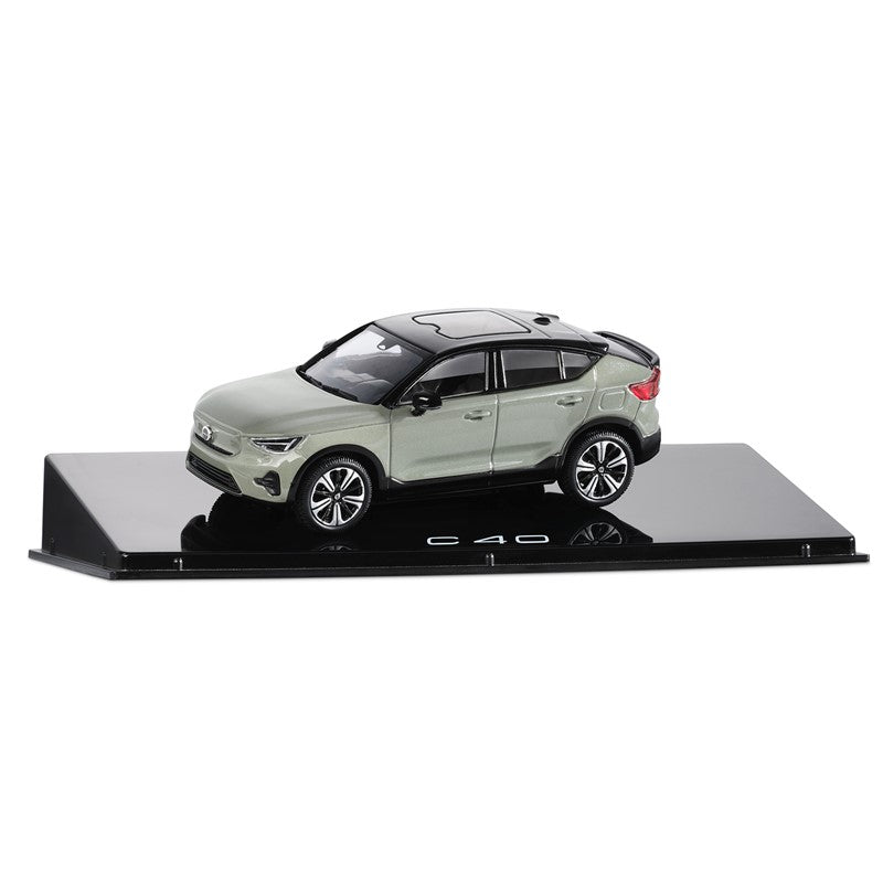 Macheta auto Volvo C40 1:43 – Fjord Blue / Sage Green