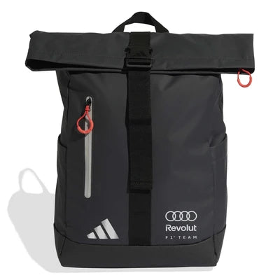 Rucsac original Audi F1 Team x Adidas Roll Top - negru