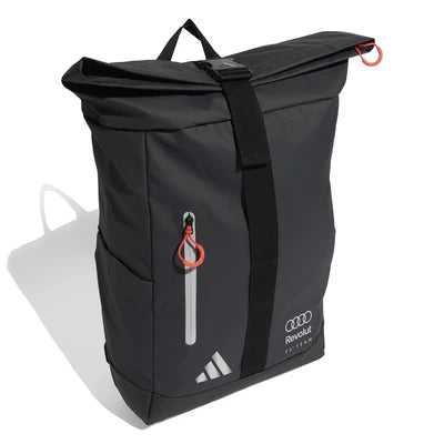 Rucsac original Audi F1 Team x Adidas Roll Top - negru