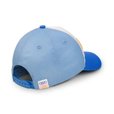 Sapca Audi trucker albastru vedere spate cu snapback