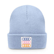 Caciula Audi copii mici bleu deschis vedere fata