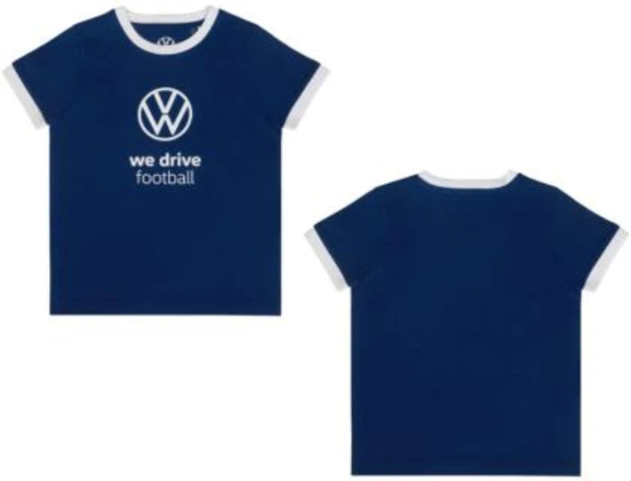 Tricou copii original Volkswagen Football Drop - albastru