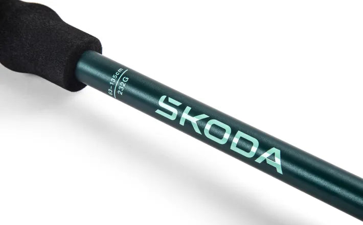 Baston de Trekking Skoda, Telescopic, Verde Emerald