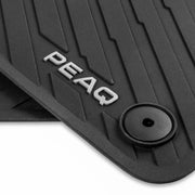 Set 4 covorase All Weather negru cu logo Peaq pentru Skoda Peaq - vedere 1