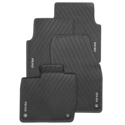 Set 4 covorase All Weather negru cu logo Peaq pentru Skoda Peaq - vedere 2
