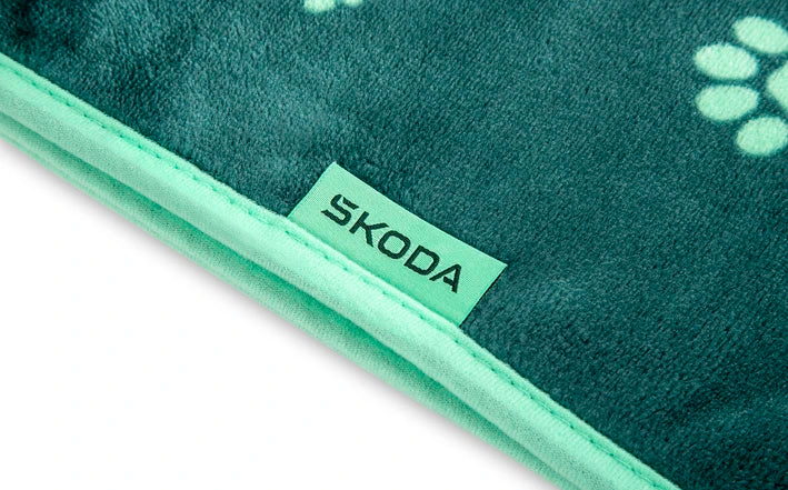 Patura pentru caini Skoda Hundedecke – verde electric 100x70 cm