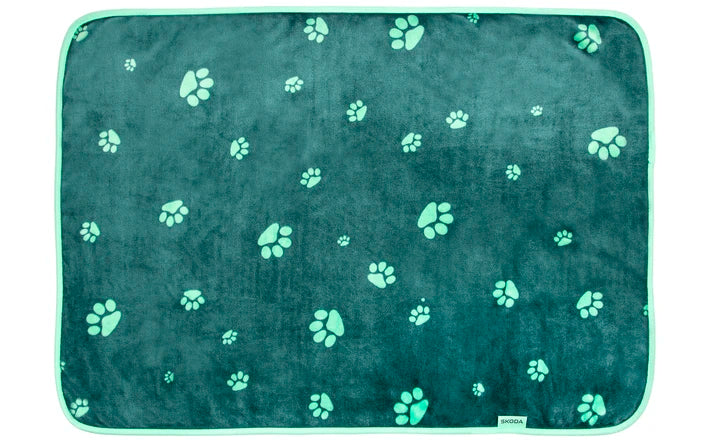 Patura pentru caini Skoda Hundedecke – verde electric 100x70 cm