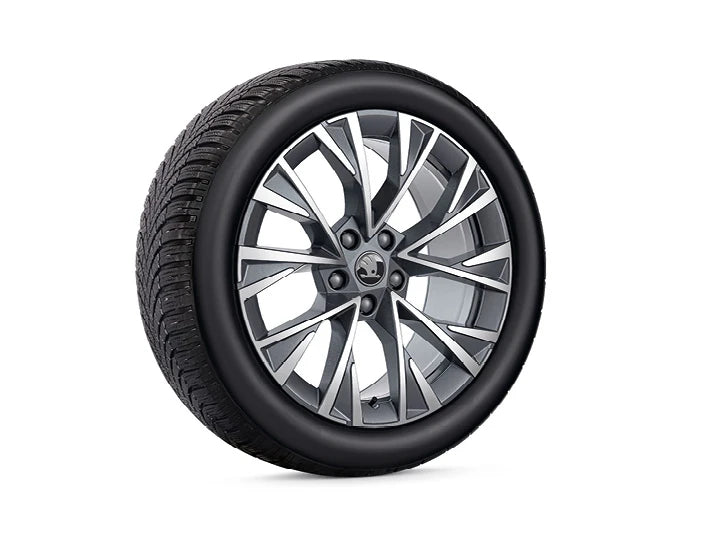 Set Roti de Iarna Skoda Dofida 18" cu Anvelope 235/45 R18 Bridgestone Blizzak LM005, pentru Superb IV si Superb IV Combi
